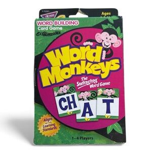 TREND WORD MONKEYS LEARNING CARD GAME WORD RECOGNITION PHONICS AGES 7+ GRADE 1-3